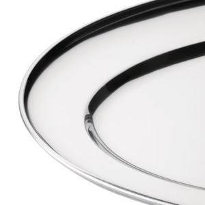Olympia Stainless Steel Oval Serving Tray 550mm - K368  - 6