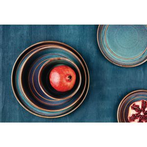 Olympia Cavolo Flat Round Plates Iridescent 220mm (Pack of 6) - FD915  - 6
