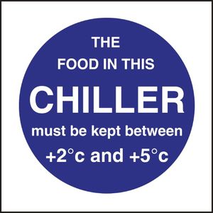 Vogue Food In This Chiller Sign - L838  - 1