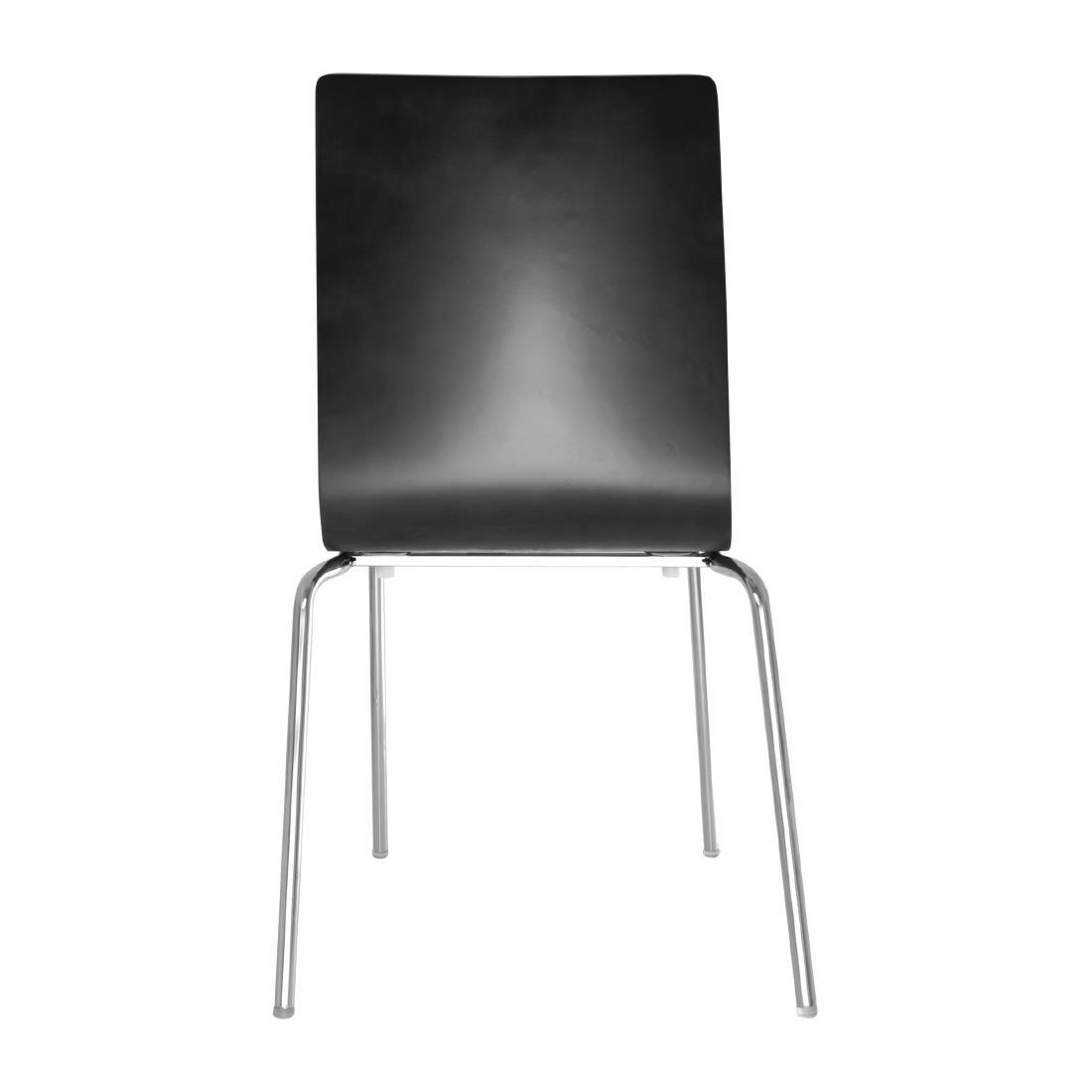 Bolero Black Square Back Side Chair (Pack of 4) - GR345  - 4