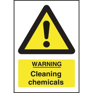 Warning Cleaning Chemicals Sign - L851  - 1