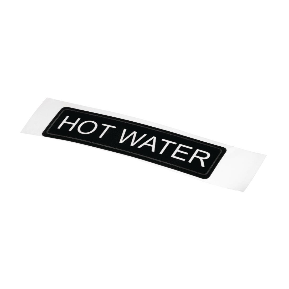 Adhesive Airpot Label - Hot Water - K705  - 1