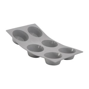 DeBuyer Elastomoule Silicone Muffin Mould 6 Cup - DR483  - 1