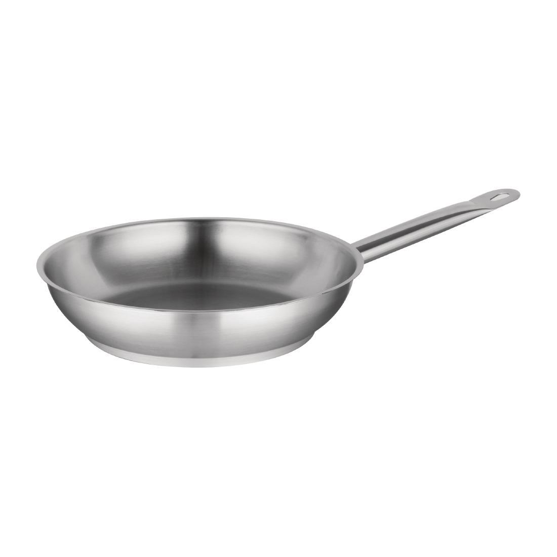 Vogue Stainless Steel Induction Frying Pan 240mm - M925  - 1