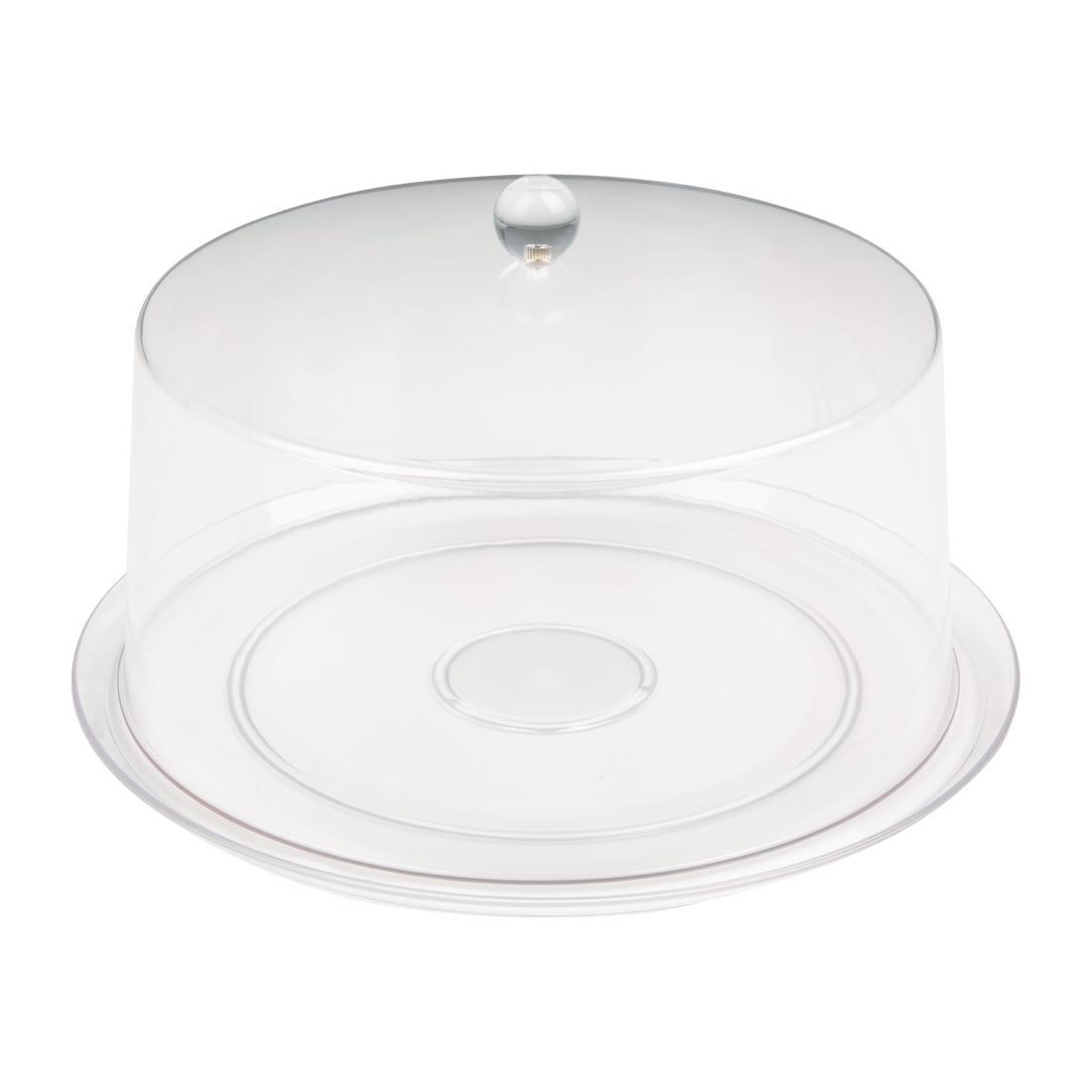 Olympia Kristallon Polycarbonate Display Cover Clear 308(Ø) x 190(H)mm - FE473  - 4