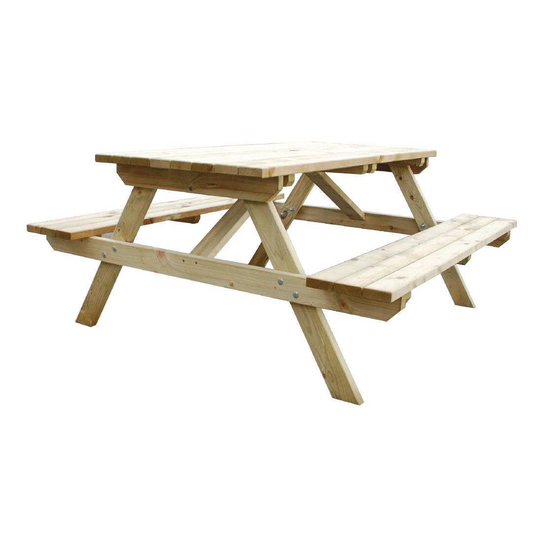 Rowlinson Wooden Picnic Bench 5ft - CG095  - 3