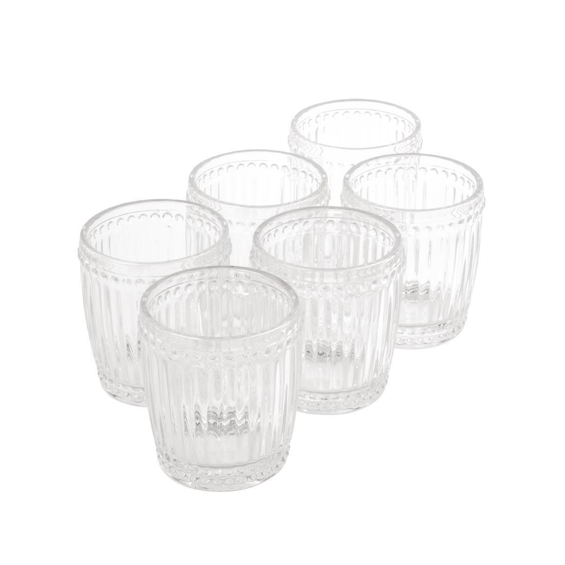 Olympia Baroque Whiskey Glasses Clear 325ml (Pack of 6) - CW397  - 4