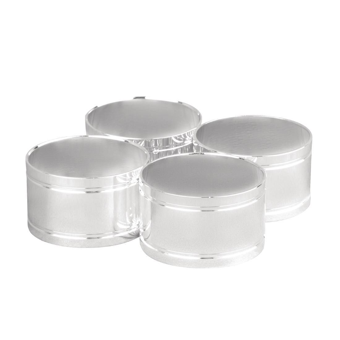 Silver Plated Napkin Rings (Pack of 4) - P904  - 2