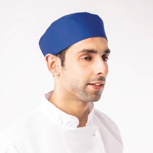 Whites Chefs Skull Cap Royal Blue - A706  - 3