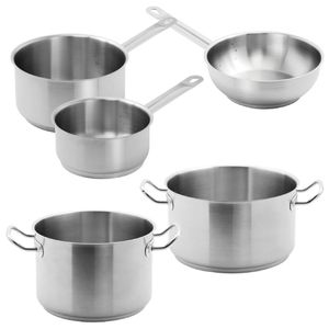 Special Offer - Vogue Casserole, Stew and Sauté Pan Set (Pack of 5) - S121  - 1