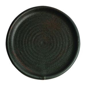 Olympia Canvas Small Rim Round Plate Green Verdigris 180mm (Pack of 6) - FA323  - 1
