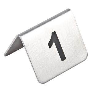 Stainless Steel Table Numbers 21-30 (Pack of 10) - U048  - 1