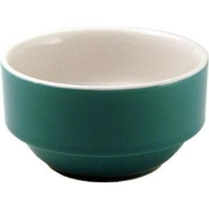 Churchill New Horizons Colour Glaze Consomme Bowls Green 105mm - M828  - 1
