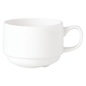 Steelite Simplicity White Stacking Espresso Cups 100ml (Pack of 12) - V7658  - 1