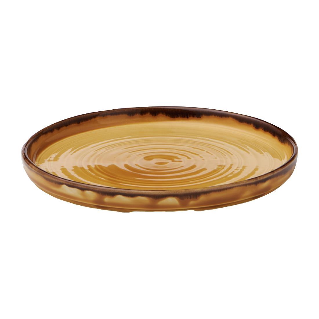 Dudson Harvest Walled Plates Mustard 210mm (Pack of 6) - FX154  - 2