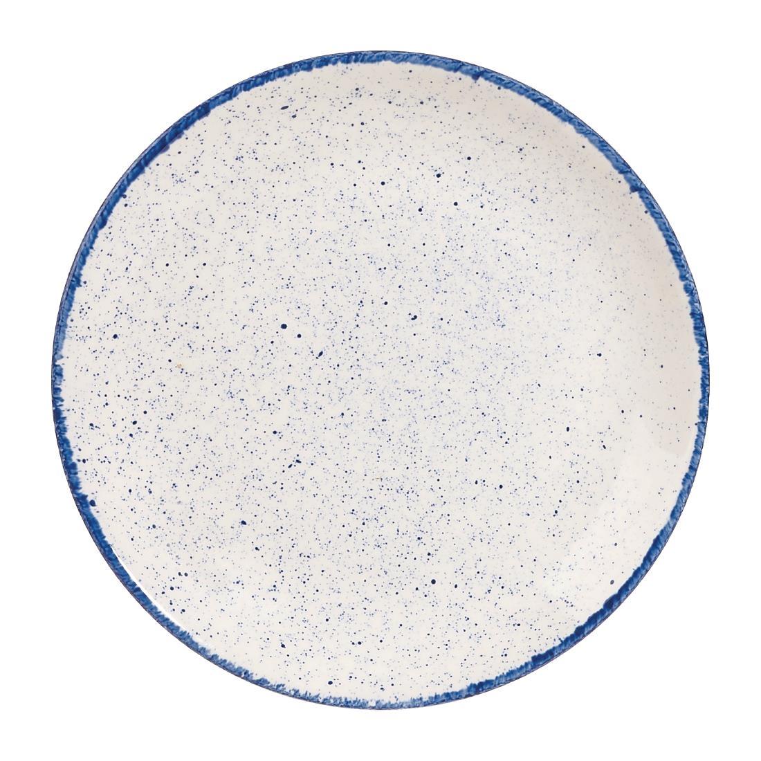 Churchill Stonecast Hints Coupe Plates Indigo Blue 165mm (Pack of 12) - DS577  - 1