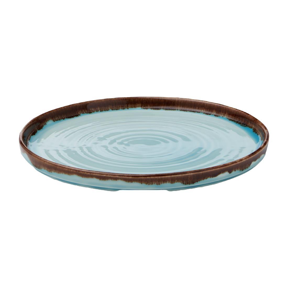 Dudson Harvest Walled Plates Turquoise 260mm (Pack of 6) - FX170  - 2