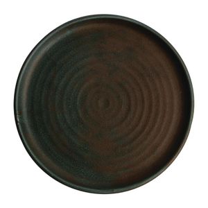 Olympia Canvas Small Rim Round Plate Green Verdigris 265mm (Pack of 6) - FA324  - 1