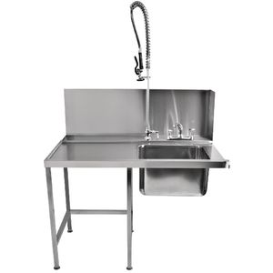 Classeq Pass-Through Dishwasher Table with Spray Mixer T11SENL - GD925  - 1