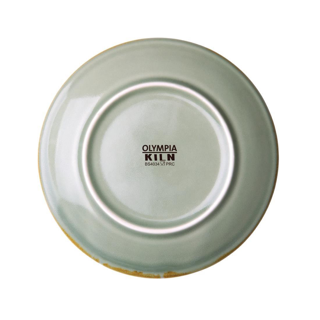 Olympia Kiln Moss Round Coupe Plates 178mm (Pack of 6) - FA029  - 2