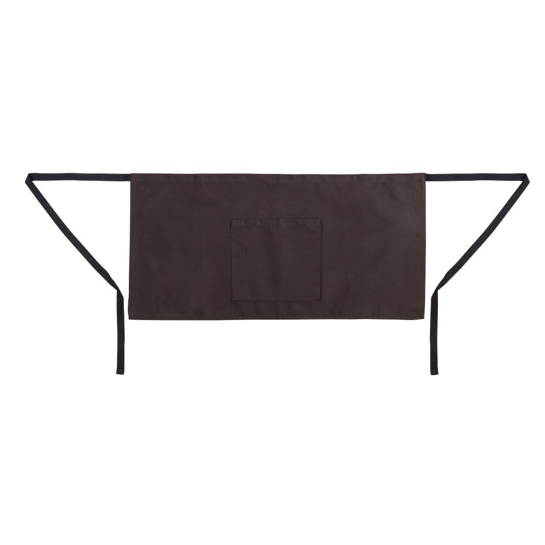 Chef Works Short Bistro Apron Charcoal - A906  - 2
