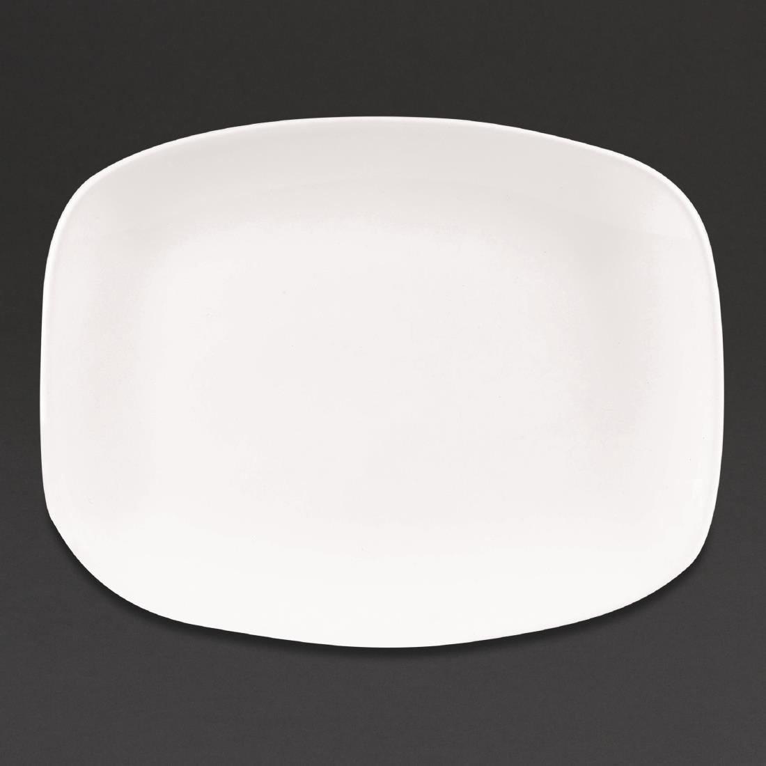 Churchill X Squared Oblong Plates White 202 x 261mm (Pack of 12) - DW341  - 1