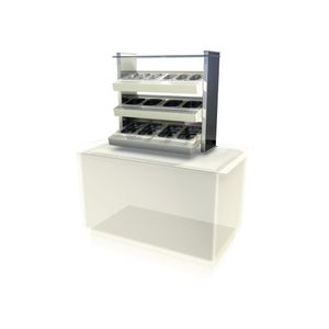 Kubus Drop In Ambient Cutlery/Condiment Unit KCCU2 - CW625  - 1