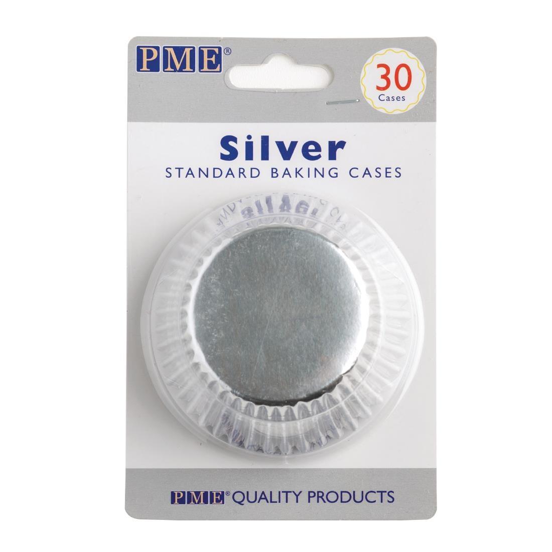PME Cupcake Baking Cases Silver (Pack of 30) - GE846  - 1