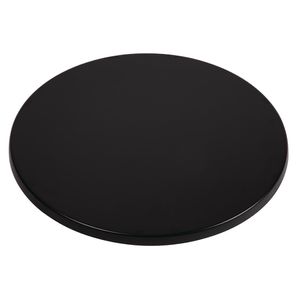 Werzalit Pre-drilled Round Table Top Black 800mm - CC513  - 1