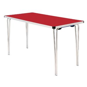 Gopak Contour Folding Table Red 4ft - DM949  - 1