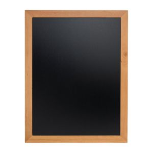 Securit Wall Mounted Blackboard 900x700mm Teak - Y867  - 1