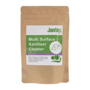 Jantex Green Kitchen Surface Sanitiser Sachets (Pack of 10) - FT322  - 1