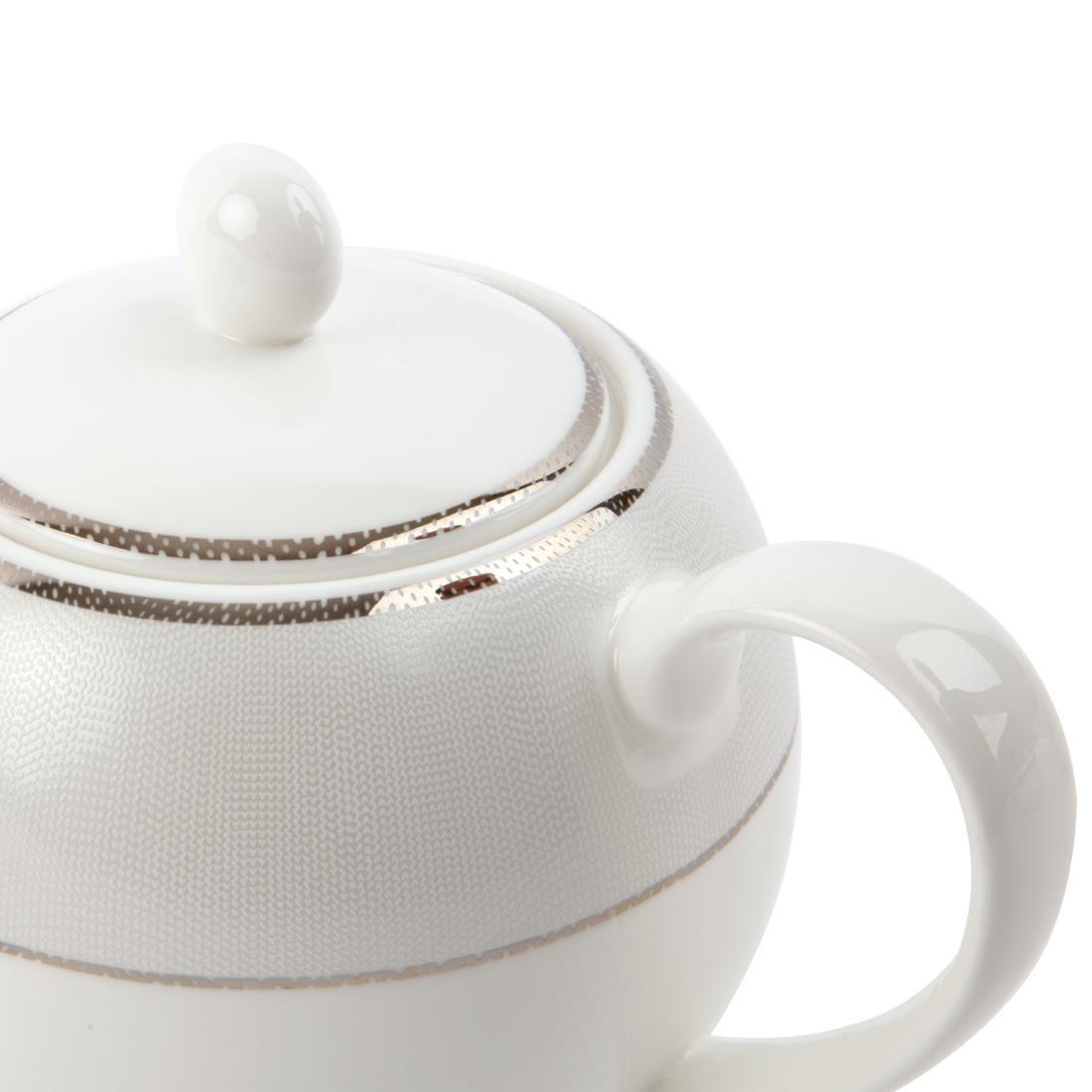 Royal Bone Afternoon Tea Silverline Tea Pot 750ml (Pack of 1) - FB733  - 2