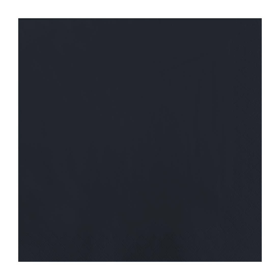 Fasana Dinner Napkin Black 40x40cm 3ply 1/4 Fold (Pack of 1000) - FT326  - 1