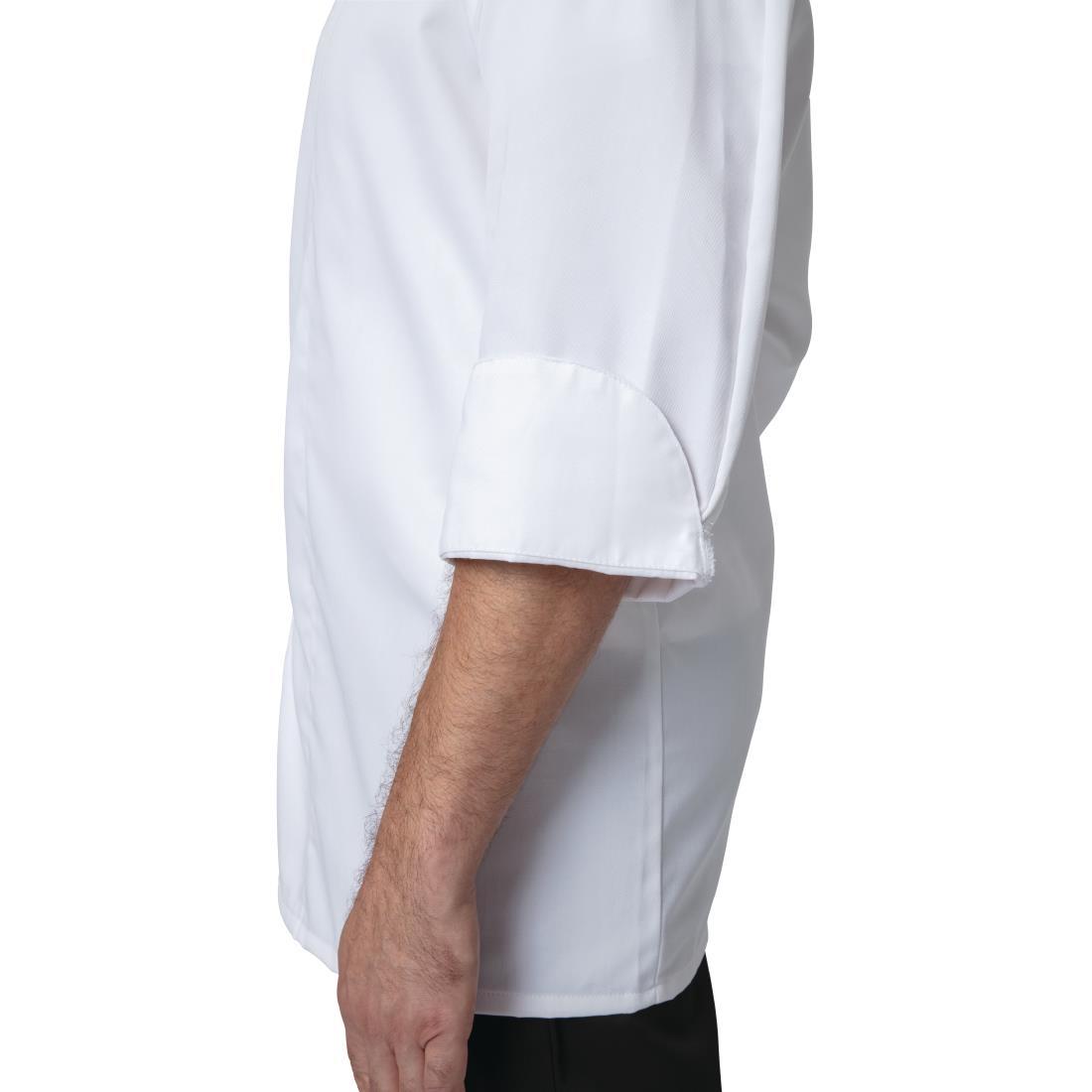 Whites Unisex Atlanta Chef Jacket White Teflon Size XL - BB578-XL  - 4