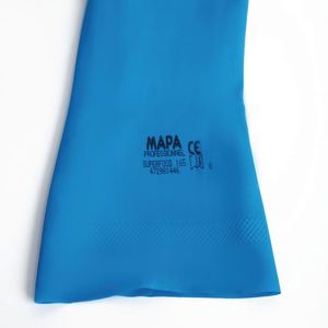 MAPA Vital 165 Liquid-Proof Food Handling Gloves Blue Extra Large (One Pair) - FA293-XL  - 2