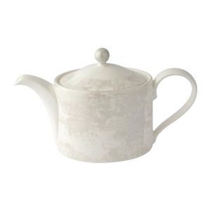 Royal Crown Derby Crushed Velvet Pearl Charnwood Tea Pot S S (Pack of 1) - FE132  - 1