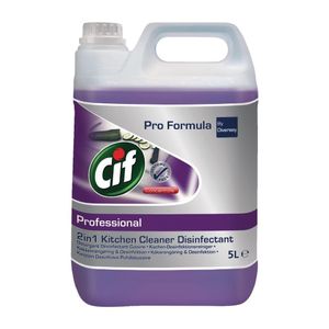 CIF Pro Formula 2-in-1 Cleaner and Disinfectant Concentrate 5Ltr (2 Pack) - CC108  - 1