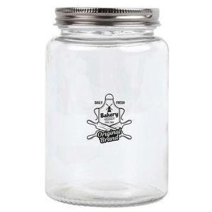 Vogue Glass Screw Top Dry Food Jar -550ml - C6027