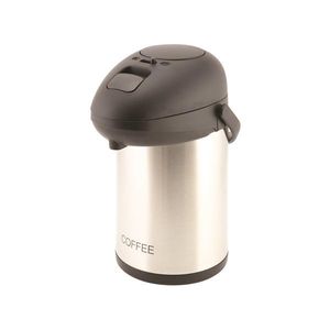 Coffee Inscribed St/St Vacuum Pump Pot 2.5L - V7251COFFEE - 1