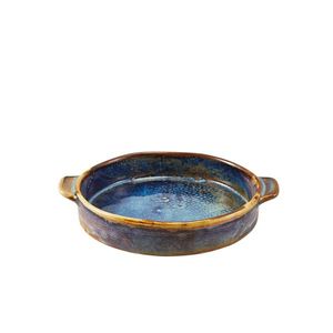 Terra Porcelain Aqua Blue Round Eared Dish 14.6cm (Pack of 6) - RD-PBL15 - 1