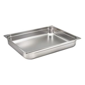 St/St Gastronorm Pan 2/1 - 100mm Deep - GN21-100 - 1