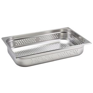 Perforated St/St Gastronorm Pan 1/1 - 100mm Deep - GNP11-100 - 1