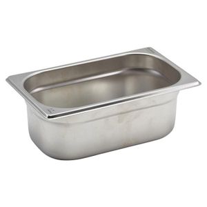 St/St Gastronorm Pan 1/4 - 100mm Deep - GN14-100 - 1