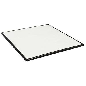Contra Sq. Pres Plate White With Black Trim 10In - F2934BY-10W