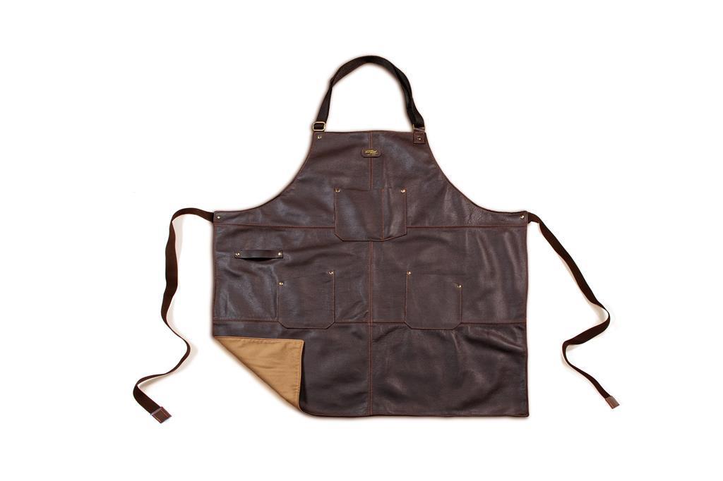 Bonzer Apron - Leather: Rockingham - Dark Brown - 12790-01