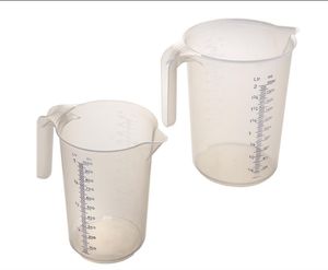 Matfer Polypro. Graduated Pitcher - Stackable 1 L clear - 663007 - 11280-05