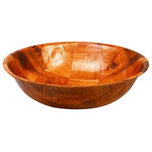 Woven Wood Bowl Round 25 Cm / 10" - YT10R