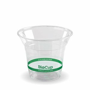 BioPak 300ml Clear PLA BioCups (Case of 1000) - R-300Y-UK - 1