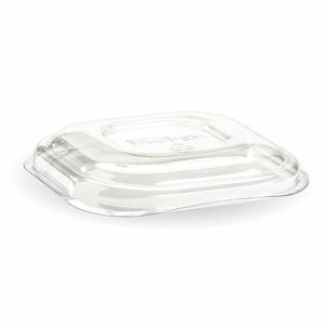BioPak Clear RPET Lids To Fit 280-630ml BioCane Takeaway Containers (Case of 600) - B-SLBL-RPET(D)-UK - 1